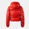 Caitlin Clark Chiefs Texan Games Red Puffer Jacket