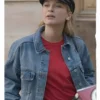 Camille Razat Emily In Paris Blue Denim Jacket