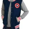 Captain America Blue Varsity Bomber Jacket