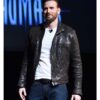 Captain America Civil War Chris Evans Brown Leather Jacket