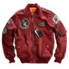 Carrier Air Wing Bomber Leather Jacket