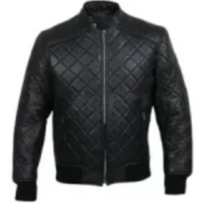 Casual Wear Mens Quilted Leather Jacket