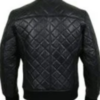 Casual Wear Mens Quilted Leather Jacket