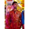 Sex Education Chaneil Kular Red Leather Jacket