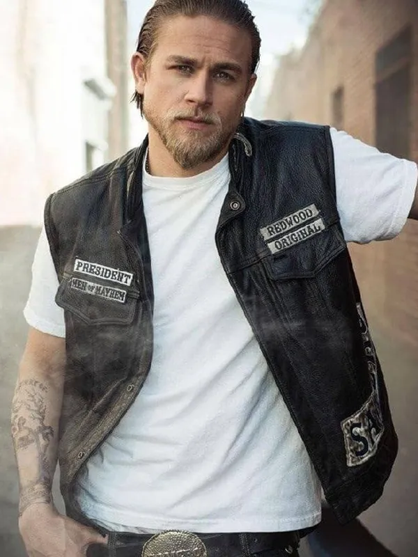 Charlie Hunnam SOA Sons of Anarchy Leather Jacket - Image 3