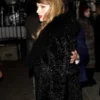 Charlotte Simone Taylor Swift Black Faux Fur Coat