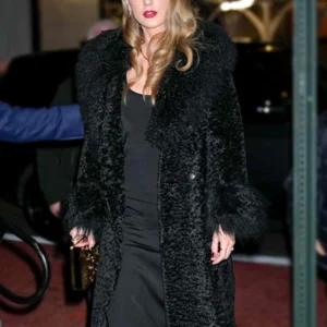 Charlotte Simone Taylor Swift Black Faux Fur Coat