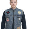 Austin Butler The Bikeriders Denim Vest - Image 10
