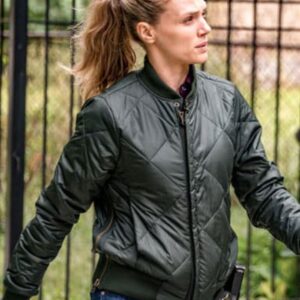Chicago P.D. Tracy Spiridakos Quilted Bomber Jacket