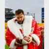 Travis Kelce Red Christmas Coat - Image 2