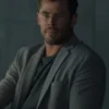 Spiderhead 2022 Chris Hemsworth Grey Blazer - Image 2