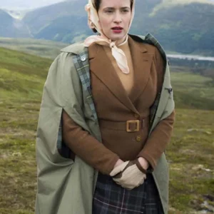 Claire Foy The Crown Shearling Coat