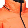 Orange Hooded Puffer Jacket