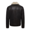 Mens RAF Sheepskin Leather Flying Jacket Dark Brown - Image 6