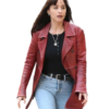 Dakota Johnson Madame Web Leather Coat