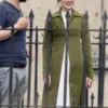 Persuasion Dakota Johnson Green Coat