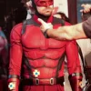 Dare Devil Matt Murdock Dark Red Leather Jacket Mens - Image 2