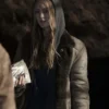 Franziska Doppler Dark Shearling Leather Jacket