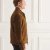Men's Dark Brown Suede Leather Jacket - Image 5