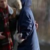 Destination Christmas Emma Warner Shearling Coat