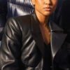 Divinity 2023 Karrueche Tran Black Leather Coat