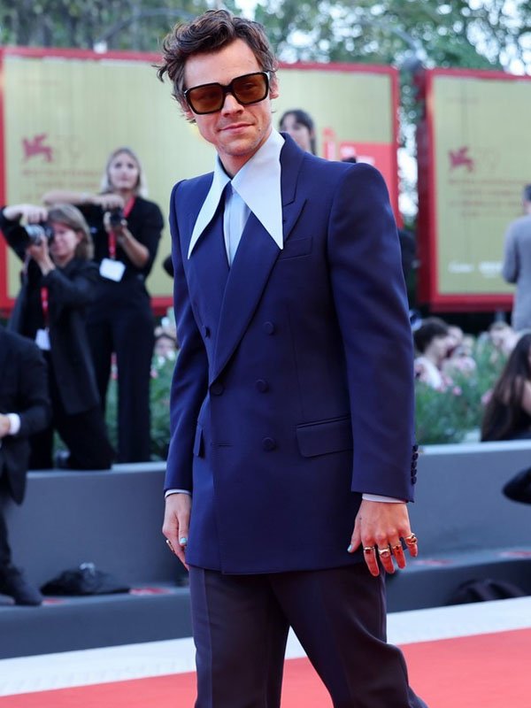 Don't Worry Darling Jack Chambers Blue Blazer - Image 4