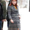 Don’t Look Up Jennifer Lawrence Checked Coat