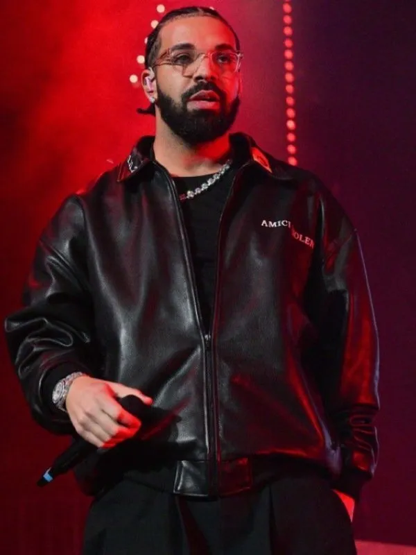 Drake Amici Violente Leather Jacket