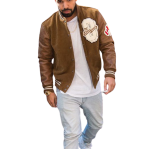 Drake Suede Leather Varsity Jacket