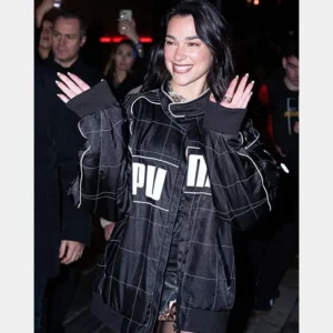 Dua-Lipa-Oversized-Puma-Racer-Jacket-Black-1