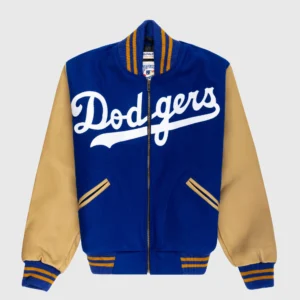 1951 Brooklyn Dodgers Vintage Blue Wool & Leather Varsity Jacket