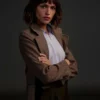 3 Body Problem Eiza Gonz'lez Brown Coat