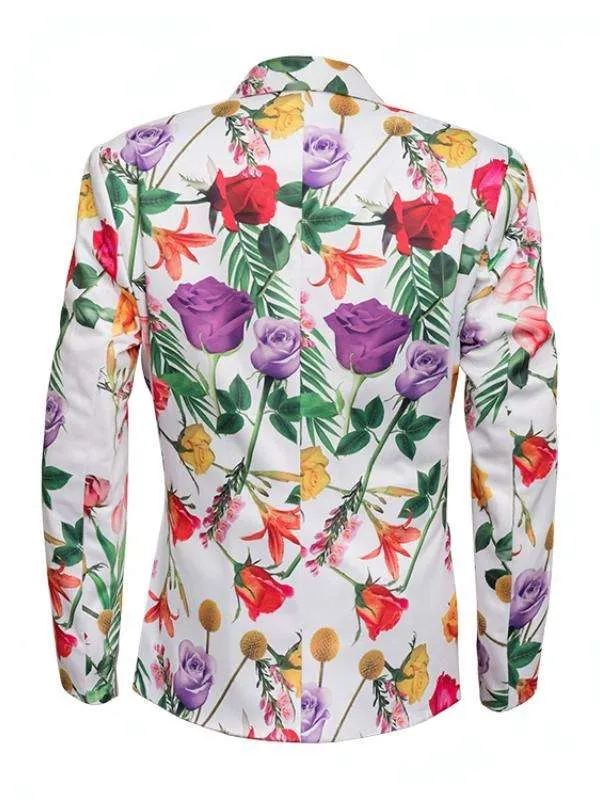 Elsbeth Carrie Preston White Floral Blazer