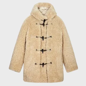 Lily Collins Emily In Paris S04 Shearling Coat