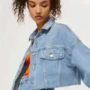 Camille Razat Emily In Paris Blue Denim Jacket - Image 2