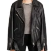 Camille Razat Emily In Paris Leather Jacket