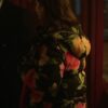 Lily Collins Emily In Paris Floral Hooded Jacket