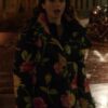 Lily Collins Emily In Paris Floral Hooded Jacket