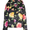 Lily Collins Emily In Paris Floral Hooded Jacket