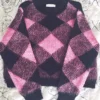 Lily Collins Emily In Paris Checked Sweater