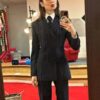 Emily In Paris S04 Lily Collins Black Striped Suit
