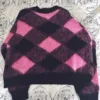 Lily Collins Emily In Paris Checked Sweater - Image 2