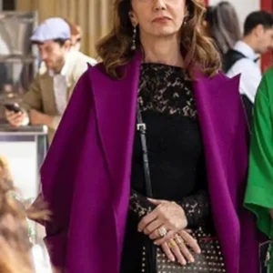Emily In Paris S02 Philippine Leroy-Beaulieu Purple Coat