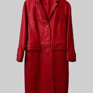 Lily Collins Emily in Paris S04 Red Coat