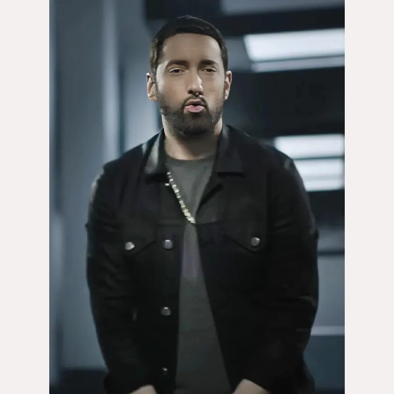 Eminem Houdini Black Trucker Jacket