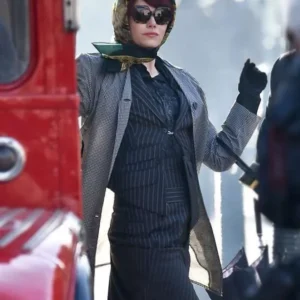 Cruella Emma Stone Houndstooth Coat