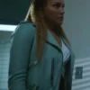 The Umbrella Academy Allison Hargreeves Grey Leather Jacket - Image 2