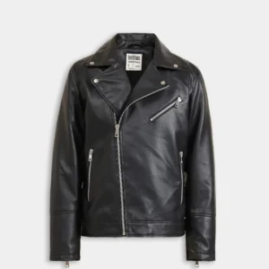 Men’s Black Biker Leather Jacket