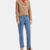 Women's Beige Suede Leather Jacket