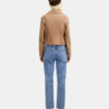 Women's Beige Suede Leather Jacket